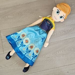 Disney Frozen Fever Anna Plush 20" Doll *Flaws - Read